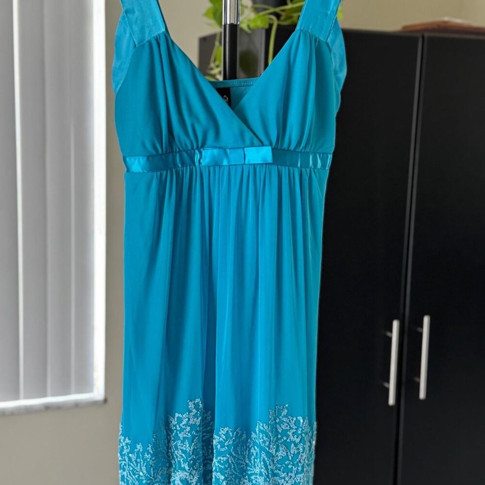 Blue-sky Prom babydoll dress!